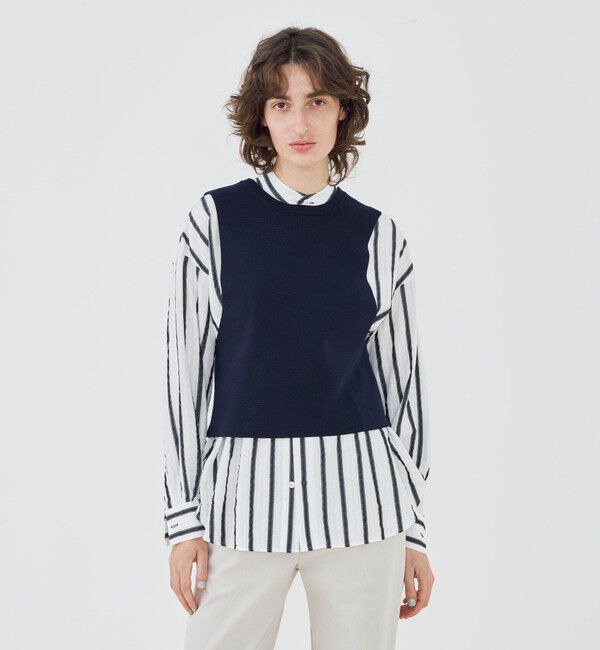 GALERIE VIE「ミラノリブ 2-wayベスト」|ベスト・ジレ|