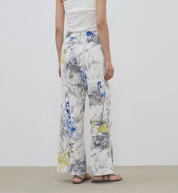 DES PRES「【WEB先行予約】 ダプルドシェードアブストラクトプリント エラスティックスリムパンツ」|その他|