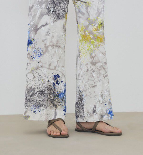 DES PRES「【WEB先行予約】 ダプルドシェードアブストラクトプリント エラスティックスリムパンツ」|その他|