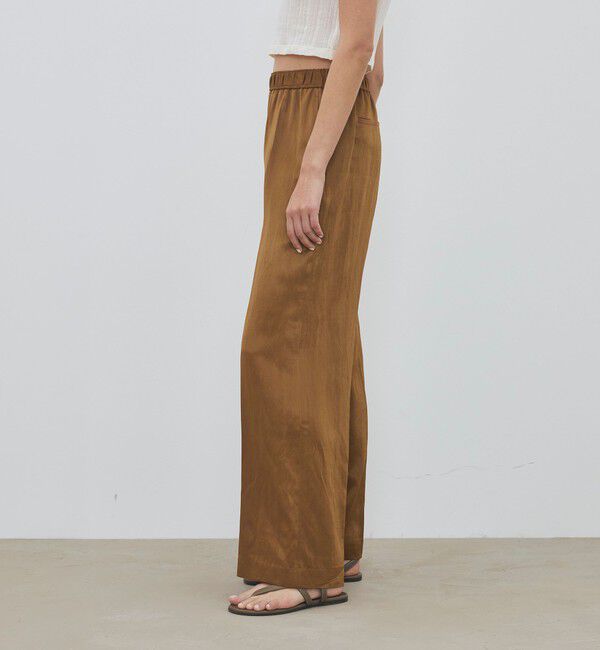 DES PRES「【WEB先行予約】 ソフトサテン エラスティックスリムパンツ」|その他|