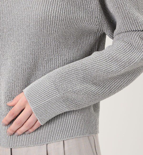 GALERIE VIE「ルレックスフィッシャーマンズリブ クルーネックプルオーバー」|ニット・セーター|