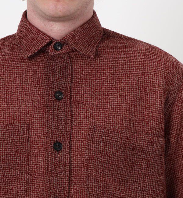 TOMORROWLAND BUYING WEAR「Salvatore Piccolo ウールチェック ダブルポケットシャツブルゾン」|ブルゾン・スタジャン|