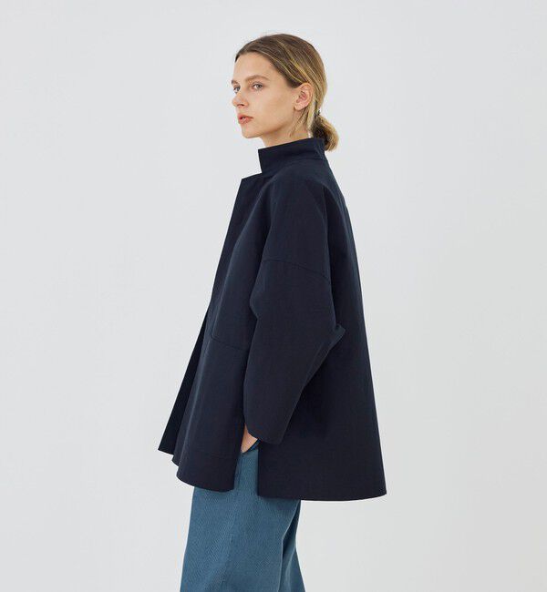 GALERIE VIE「コットンダブルフェイス フロントオープンショートコート」|その他|