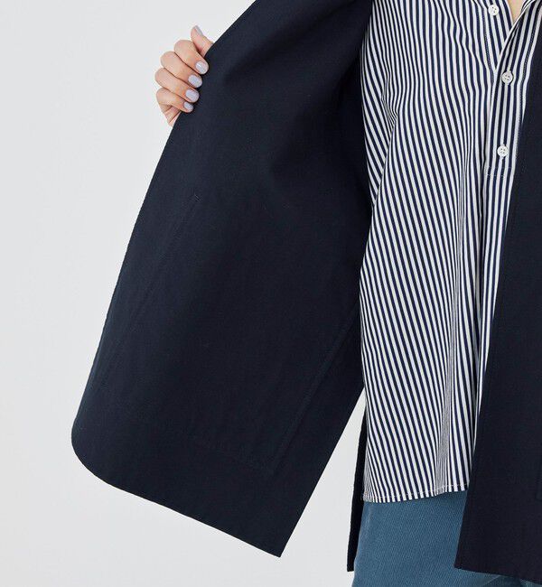 GALERIE VIE「コットンダブルフェイス フロントオープンショートコート」|その他|