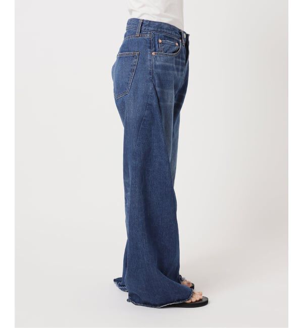  「《予約》ワイドベルボトム5ポケットパンツ：デニムパンツ」|デニム|