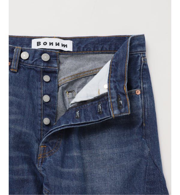  「《予約》ワイドベルボトム5ポケットパンツ：デニムパンツ」|デニム|