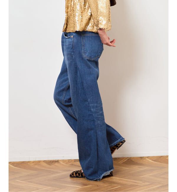  「《予約》ワイドベルボトム5ポケットパンツ：デニムパンツ」|デニム|