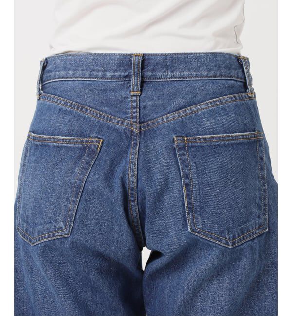  「《予約》サイドジップワイド5ポケットパンツ：デニムパンツ」|デニム|