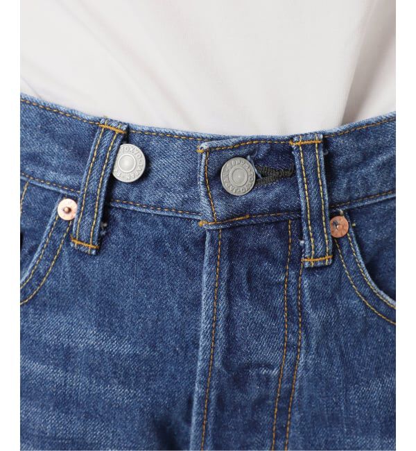  「《予約》サイドジップワイド5ポケットパンツ：デニムパンツ」|デニム|