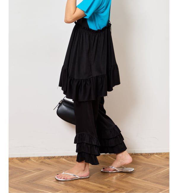  「《予約》TIERED CROPD SATIN パンツ」|その他|