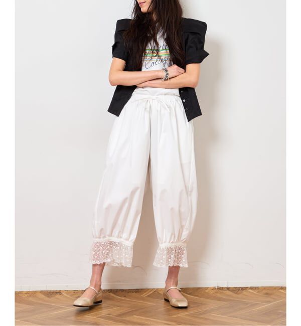  「《予約》LACE HEM BALLOON パンツ」|その他|