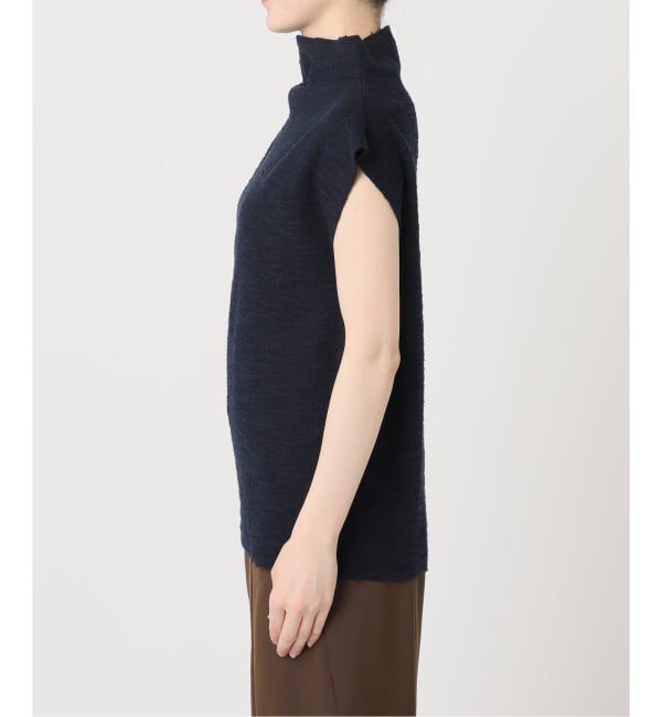  「《予約》TWEED CUT STAND NECK TOPS：カットソー」|Tシャツ・カットソー|