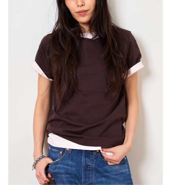  「《予約》30/1 テンジク SOFT COMPACT Tシャツ」|Tシャツ・カットソー|ブラウン