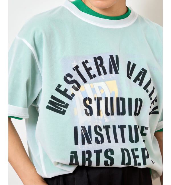  「《予約》SHEER LOGO TEE」|Tシャツ・カットソー|