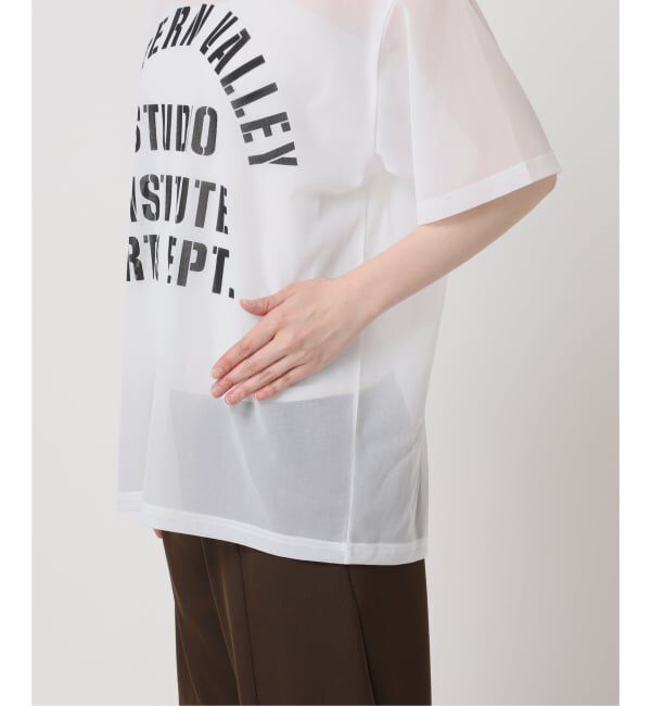  「《予約》SHEER LOGO TEE」|Tシャツ・カットソー|