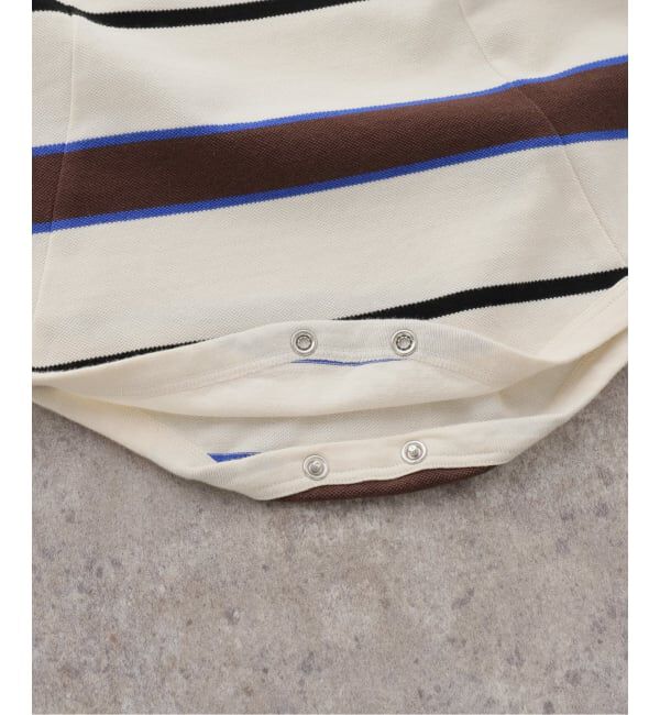  「TanC TOKYO PIQUE BORDER TANK ROMPERS TC26A-011：ボディスーツ」|タンクトップ|