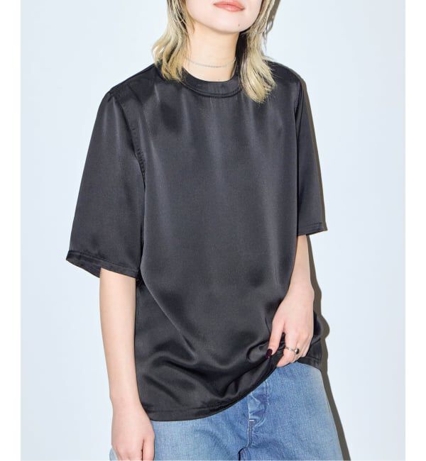  「《予約》SATIN Tシャツ」|Tシャツ・カットソー|ブラック