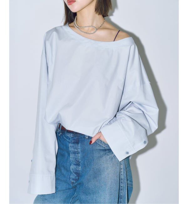  「《予約》CHINTS LONG SLEEVE：ブラウス」|シャツ・ブラウス|ブルー