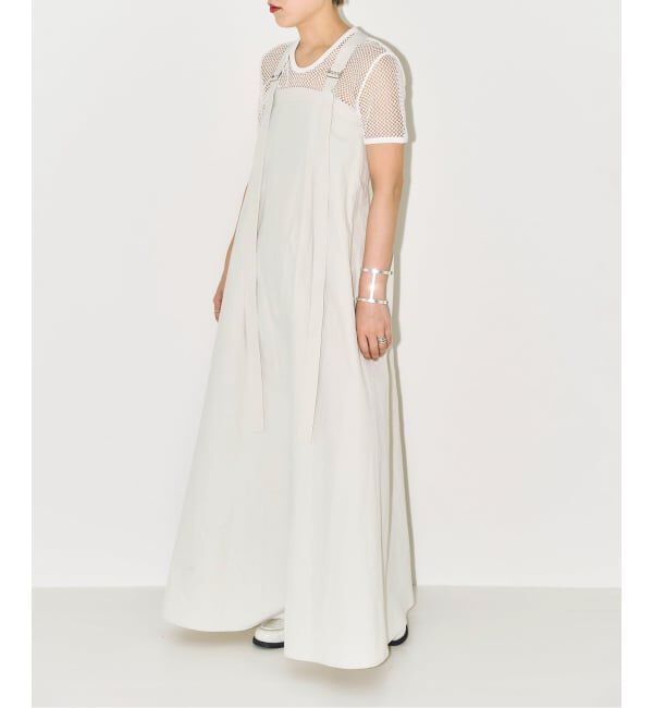  「《予約》BELTED STRAP DRESS：ワンピース」|ワンピース|グレーB