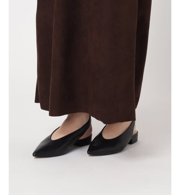  「《予約》FAUX SUEDE I-LINE DRESS：ワンピース」|ワンピース|