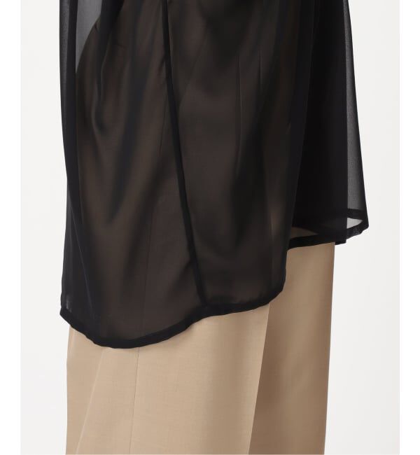  「《予約》GATHERED CHIFFON TANK：ブラウス」|シャツ・ブラウス|