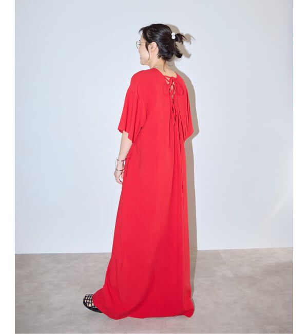  「《予約》LACE UP DRESS：ワンピース」|ワンピース|