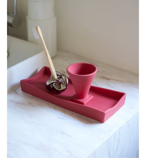 journal standard Furniture「《予約》STEIN TRAY　トレー」|トイレタリー・ランドリーグッズ|レッド
