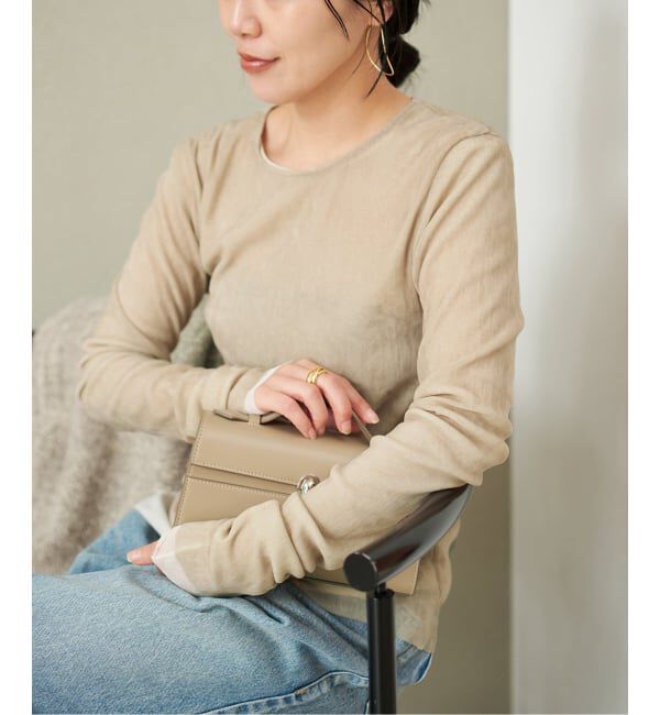 Plage「《一部カラーWEB限定追加》Flocky Mesh ロンT」|Tシャツ・カットソー|