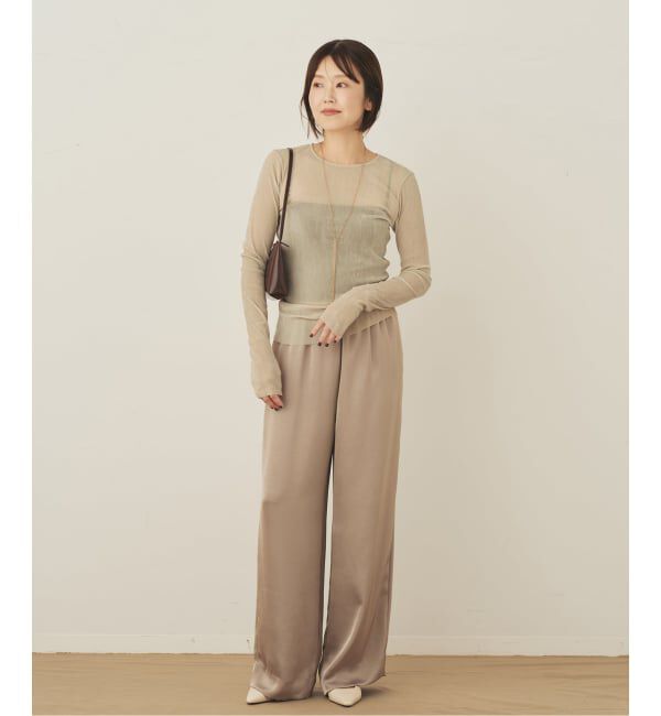 Plage「《一部カラーWEB限定追加》Flocky Mesh ロンT」|Tシャツ・カットソー|