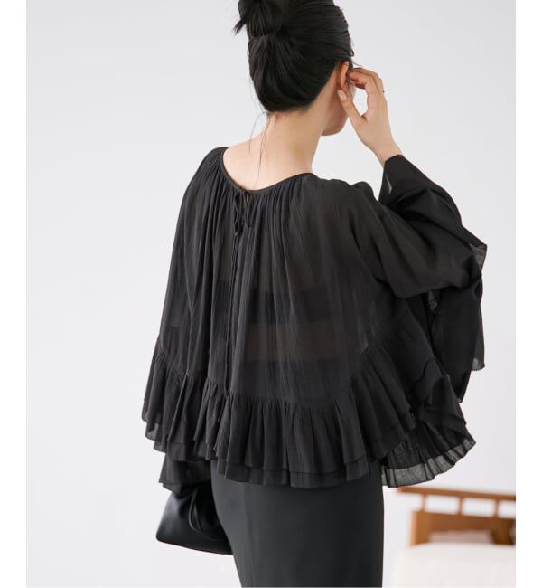 Plage「《予約》COTTON FRILLS ブラウス」|シャツ・ブラウス|