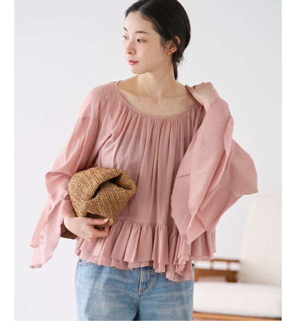 Plage「《予約》COTTON FRILLS ブラウス」|シャツ・ブラウス|