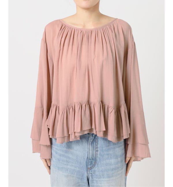 Plage「《予約》COTTON FRILLS ブラウス」|シャツ・ブラウス|