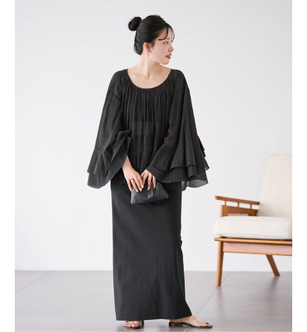 Plage「《予約》COTTON FRILLS ブラウス」|シャツ・ブラウス|