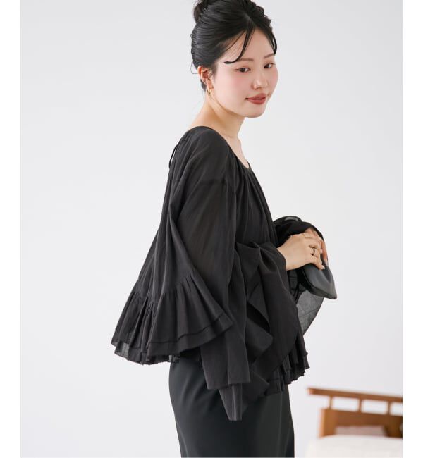 Plage「《予約》COTTON FRILLS ブラウス」|シャツ・ブラウス|