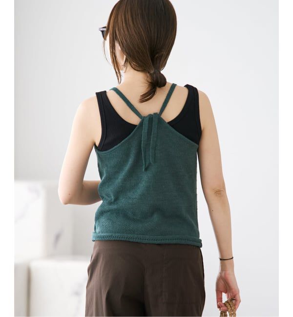 Plage「《予約》Knit キャミソール」|キャミソール|グリーン