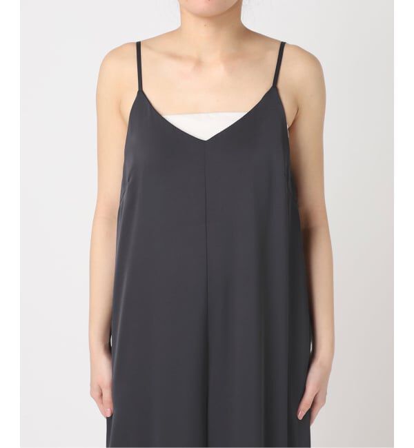 Plage「《予約》dull satin パンツドレス」|オールインワン|