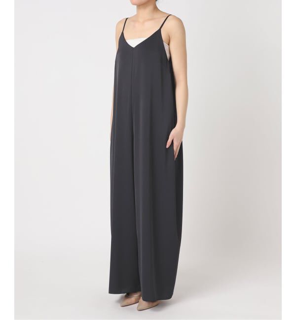 Plage「《予約》dull satin パンツドレス」|オールインワン|