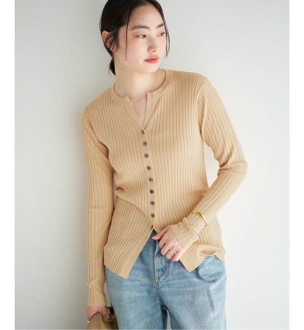 Plage「《予約》primo rib カーディガン」|カーディガン|