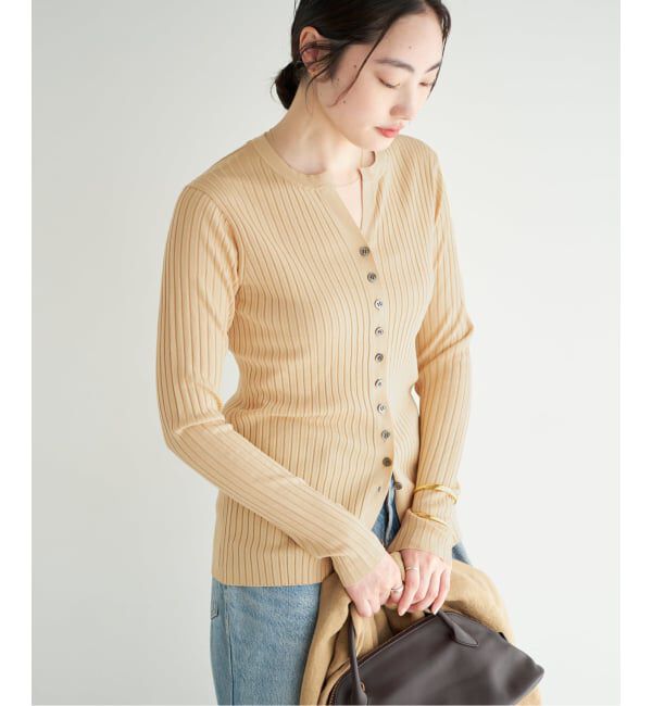 Plage「《予約》primo rib カーディガン」|カーディガン|