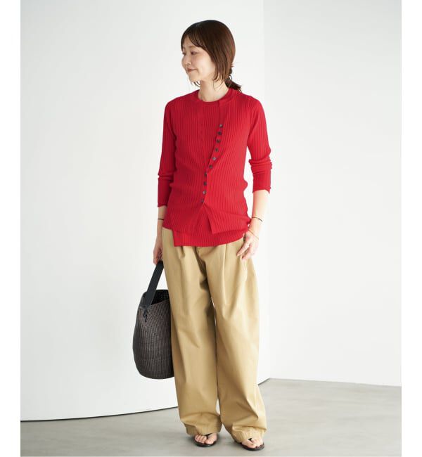 Plage「《予約》primo rib カーディガン」|カーディガン|