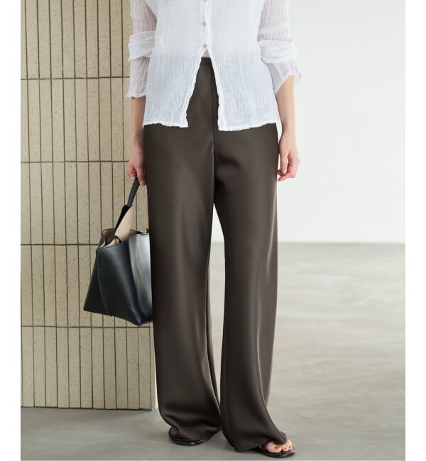 Plage「《予約》Satin Bias Relax パンツ」|その他|