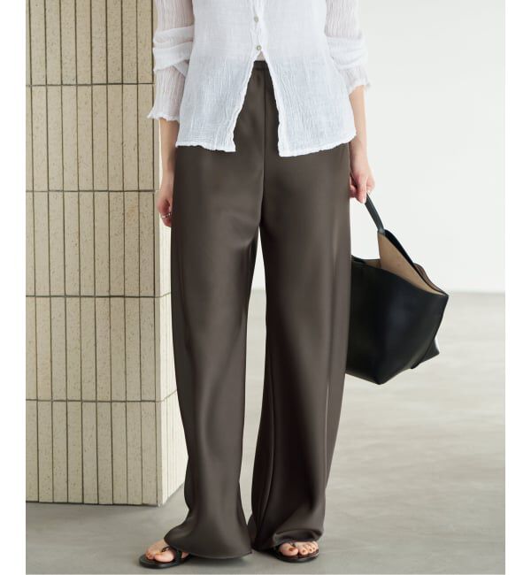 Plage「《予約》Satin Bias Relax パンツ」|その他|