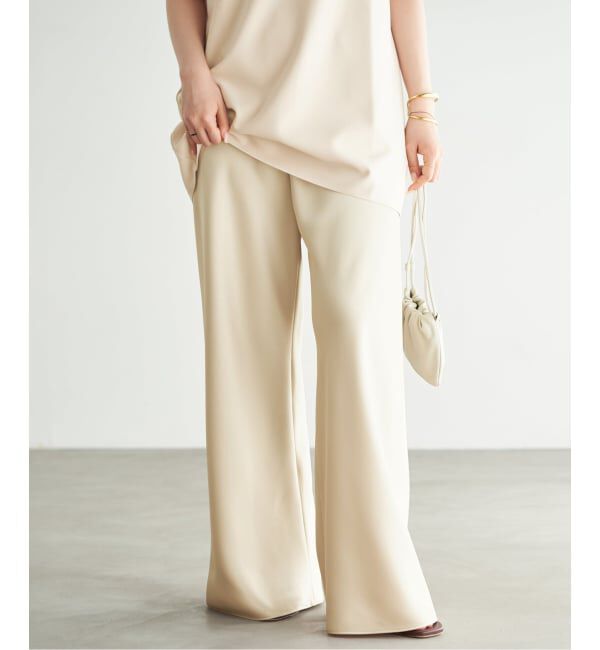 Plage「《予約》Satin Bias Relax パンツ」|その他|