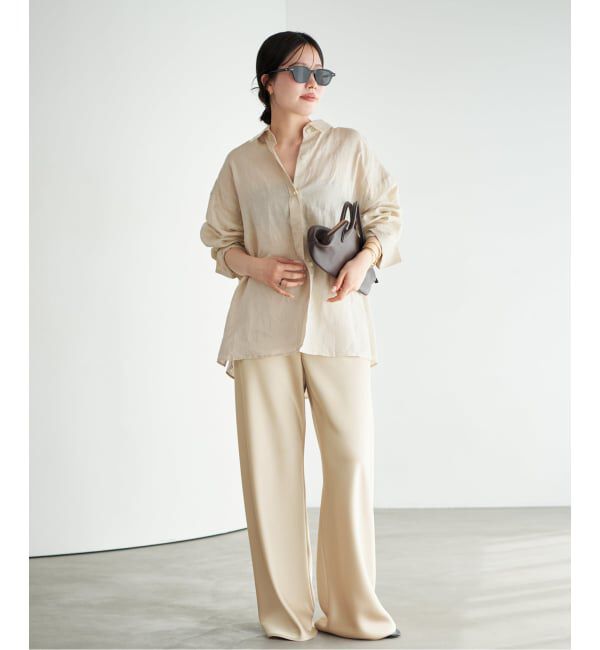 Plage「《予約》Satin Bias Relax パンツ」|その他|