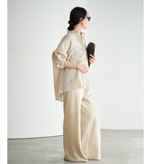 Plage「《予約》Satin Bias Relax パンツ」|その他|