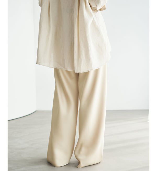 Plage「《予約》Satin Bias Relax パンツ」|その他|