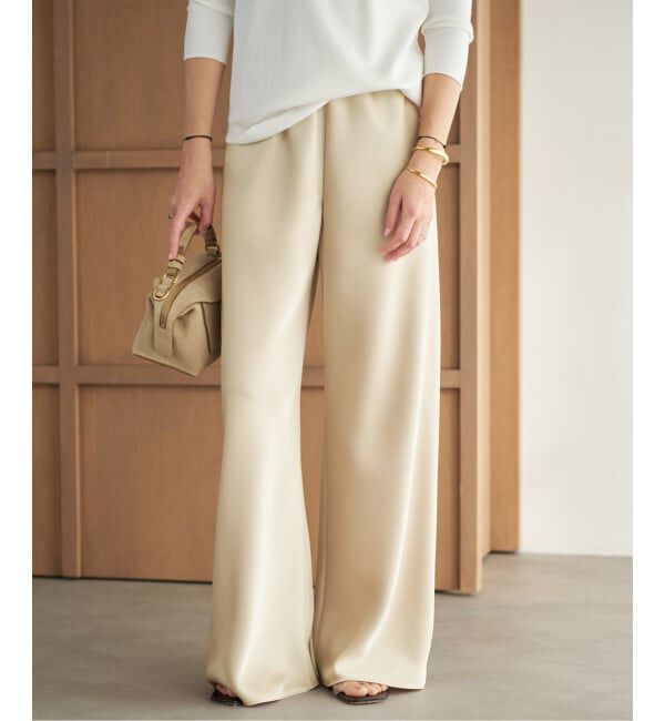 Plage「《予約》Satin Bias Relax パンツ」|その他|