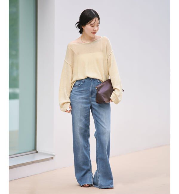 Plage「Healthy denim / ヘルシーデニム 別注 SLIT デニムパンツ」|デニム|