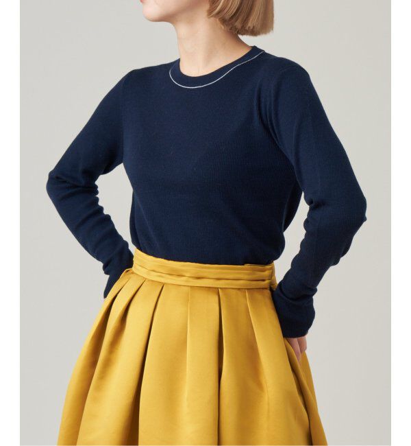 IENA LA BOUCLE「IENA LA BOUCLE 強撚ウールクルーネックプルオーバー」|ニット・セーター|