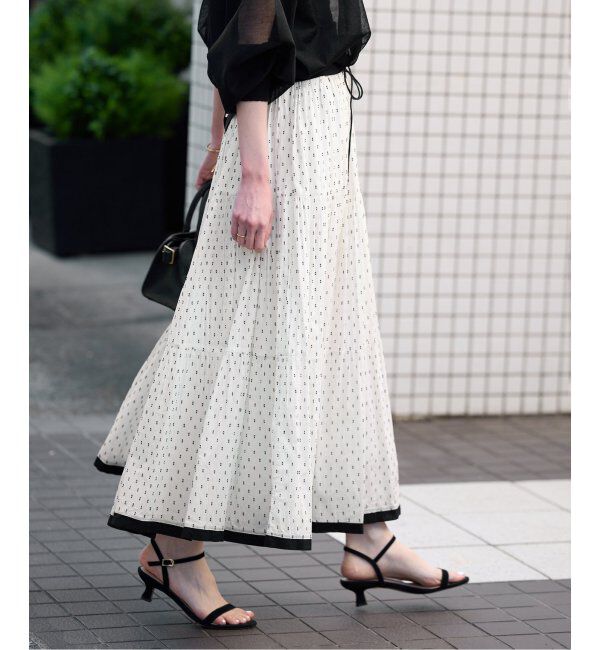SLOBE IENA「TCドビーティアードスカート」|スカート|